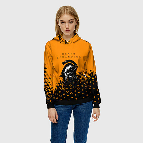 Женская толстовка Death Stranding game studio / 3D-Черный – фото 3