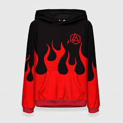 Женская толстовка Linkin park logo fire