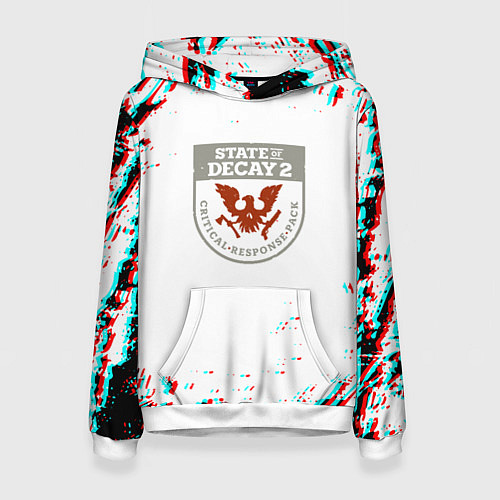 Женская толстовка State of decay краски / 3D-Белый – фото 1
