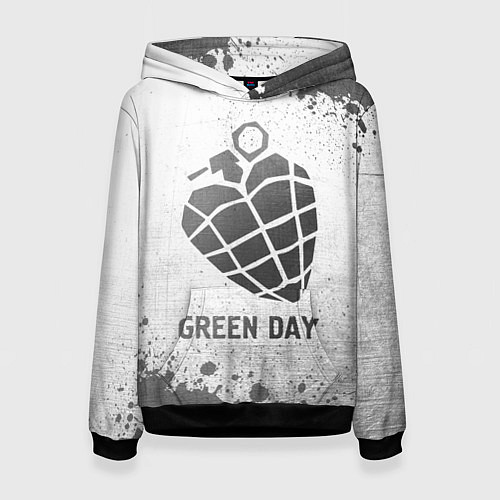 Женская толстовка Green Day - white gradient / 3D-Черный – фото 1