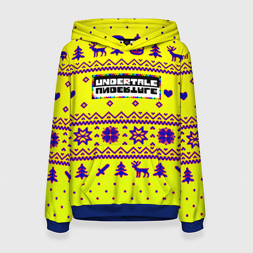 Женская толстовка Undertale winter / 3D-Синий – фото 1