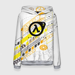 Толстовка-худи женская Half life 3 механика, цвет: 3D-меланж