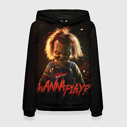 Женская толстовка Chucky wanna play?