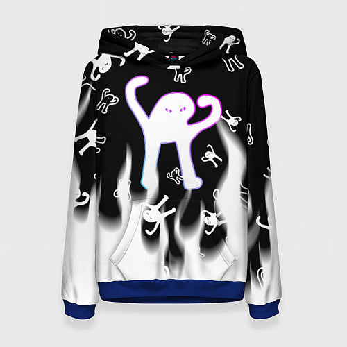 Женская толстовка Ъуъ съука winter / 3D-Синий – фото 1