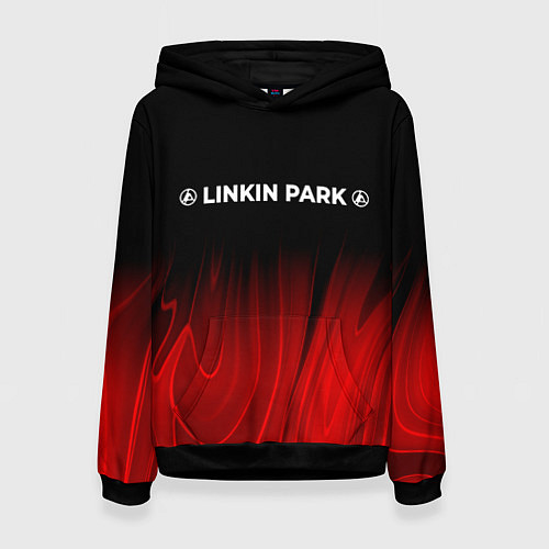 Женская толстовка Linkin Park 2024 red plasma / 3D-Черный – фото 1