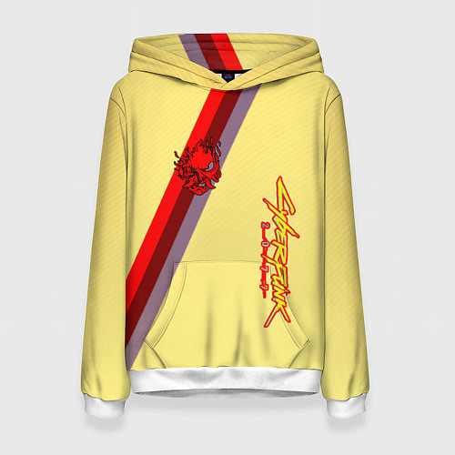 Женская толстовка Samurai geometry steel / 3D-Белый – фото 1