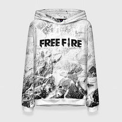 Женская толстовка Free Fire white graphite