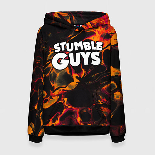 Женская толстовка Stumble Guys red lava / 3D-Черный – фото 1