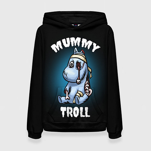 Женская толстовка Mummy troll / 3D-Черный – фото 1