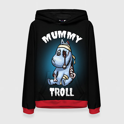 Женская толстовка Mummy troll / 3D-Красный – фото 1