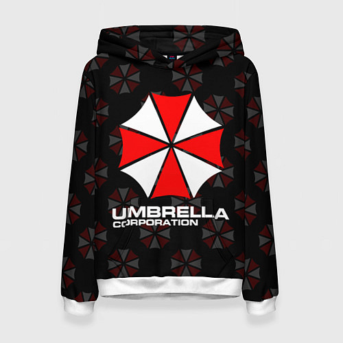 Женская толстовка Resident evil - umbrella corporation / 3D-Белый – фото 1