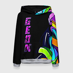 Толстовка-худи женская Geon Enduro graffitti, цвет: 3D-меланж