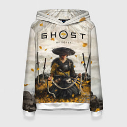 Толстовка-худи женская Ацу из Ghost of Yotei, цвет: 3D-белый