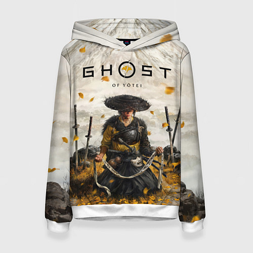 Женская толстовка Ацу из Ghost of Yotei / 3D-Белый – фото 1