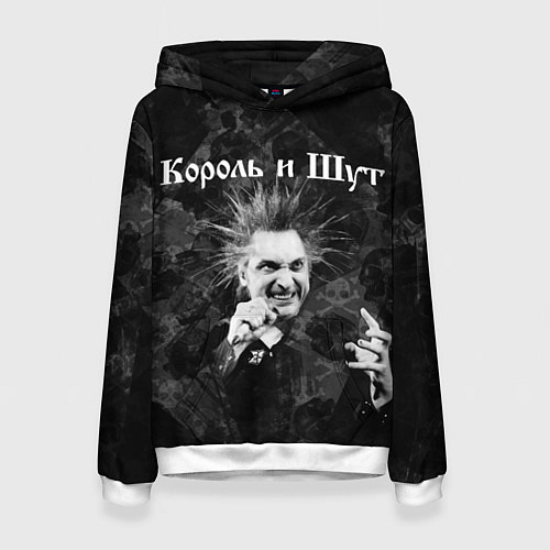 Женская толстовка Король и Шут Горшенев / 3D-Белый – фото 1