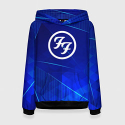 Женская толстовка Foo Fighters blue poly