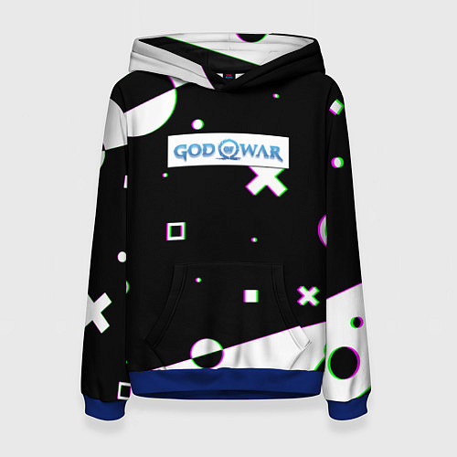 Женская толстовка God of war game patten / 3D-Синий – фото 1