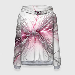 Толстовка-худи женская Электрическое сплетение, цвет: 3D-меланж