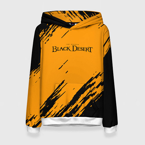 Женская толстовка Black desert краски абстракция / 3D-Белый – фото 1