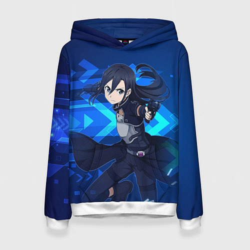 Женская толстовка Кирито - Призрачная пуля / 3D-Белый – фото 1