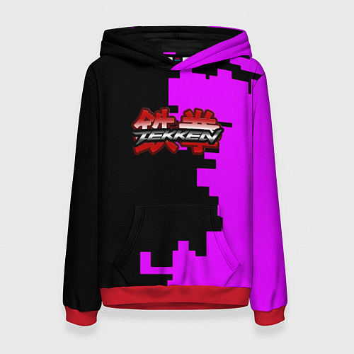 Женская толстовка Tekken pattern pink / 3D-Красный – фото 1