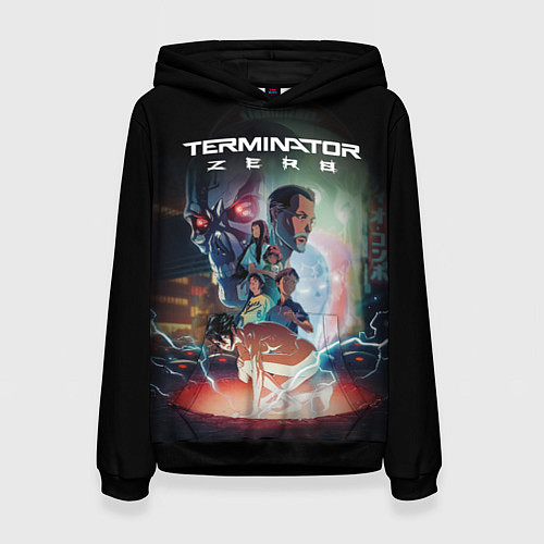 Женская толстовка Терминатор зеро персонажи / 3D-Черный – фото 1