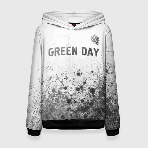 Женская толстовка Green Day - white gradient посередине / 3D-Черный – фото 1