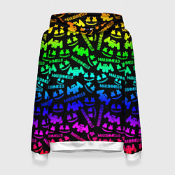 Женская толстовка Marshmello neon steel pattern