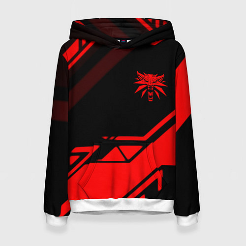 Женская толстовка Ведьмак геометрия / 3D-Белый – фото 1