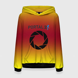 Женская толстовка Portal 2 gradient