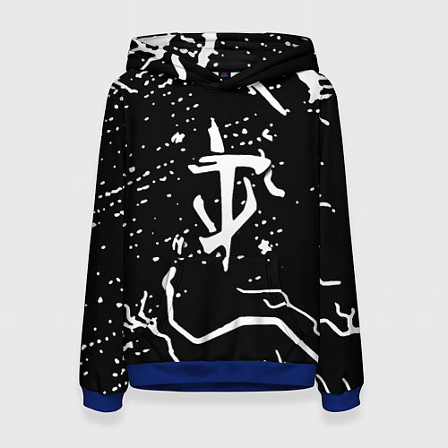Женская толстовка Doom шторм краски / 3D-Синий – фото 1