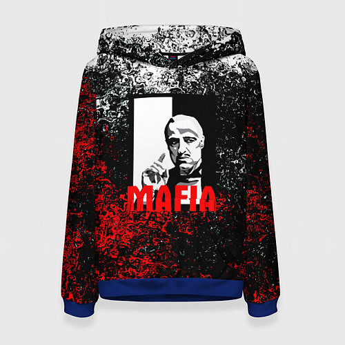 Женская толстовка Mafia брызги красок / 3D-Синий – фото 1