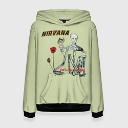 Толстовка-худи женская Nirvana incesticide, цвет: 3D-черный