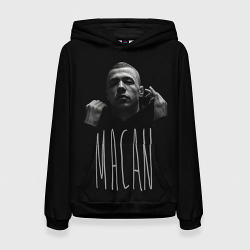 Женская толстовка Rap - Macan / 3D-Черный – фото 1