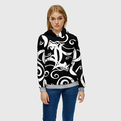 Женская толстовка Death Note japan anime / 3D-Меланж – фото 3