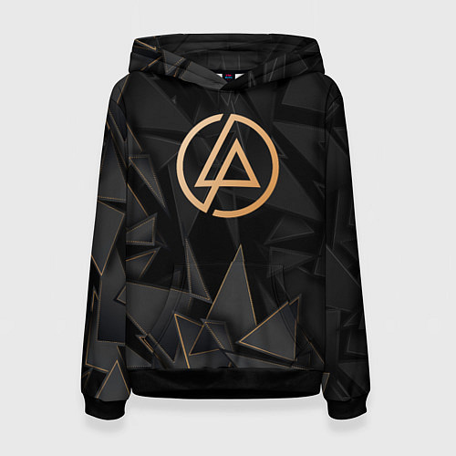 Женская толстовка Linkin Park golden poly / 3D-Черный – фото 1