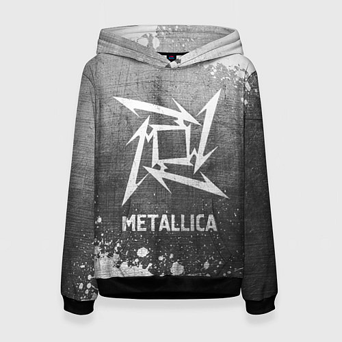 Женская толстовка Metallica - grey gradient / 3D-Черный – фото 1