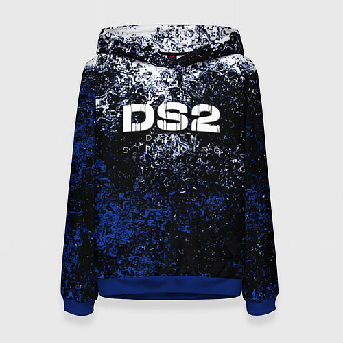 Женская толстовка Deathstranding 2 брызги красок / 3D-Синий – фото 1