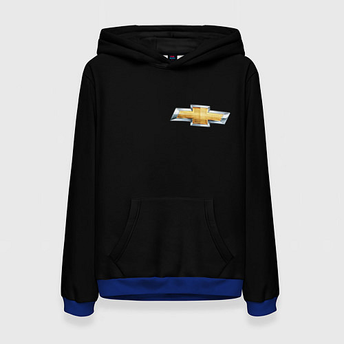 Женская толстовка Chevrolet logo / 3D-Синий – фото 1