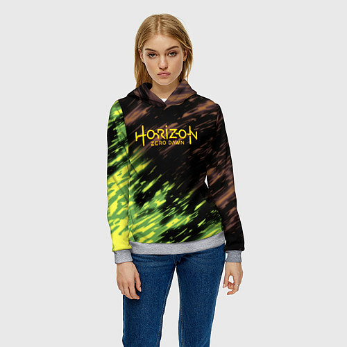 Женская толстовка Horizon: Zero Dawn краски / 3D-Меланж – фото 3