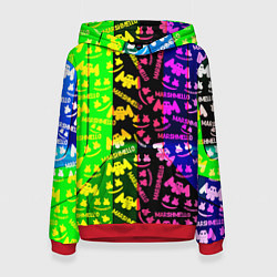 Женская толстовка Marshmello pattern neon steel