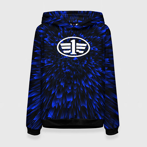 Женская толстовка FAW blue energy / 3D-Черный – фото 1
