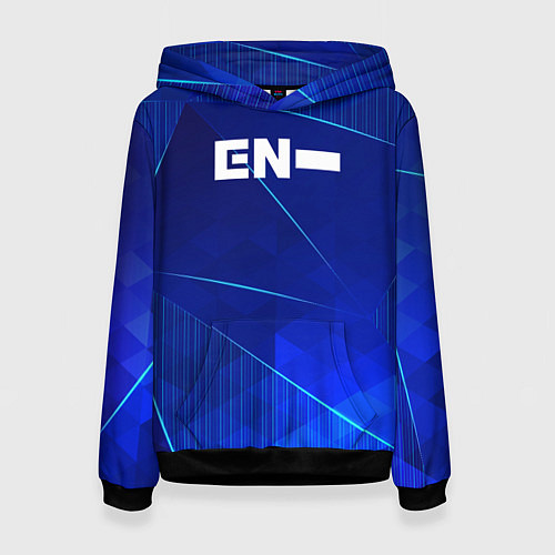 Женская толстовка Enhypen blue poly / 3D-Черный – фото 1