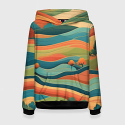 Женская толстовка Поля луга