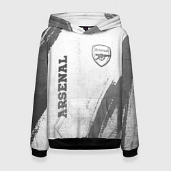 Женская толстовка Arsenal - white gradient вертикально