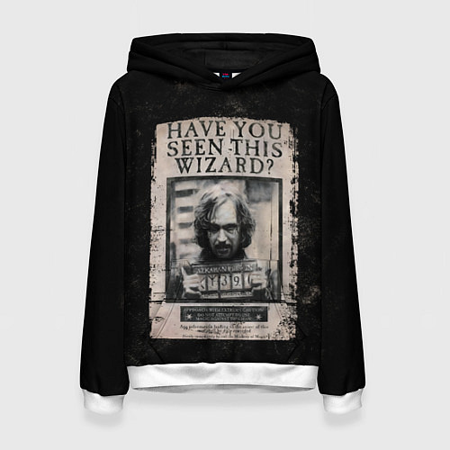 Женская толстовка Сириус Блэк / 3D-Белый – фото 1