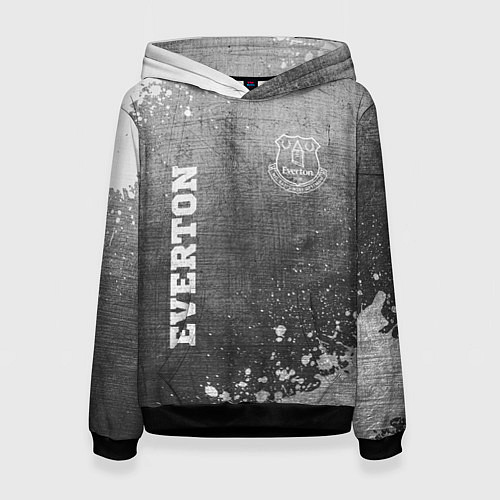 Женская толстовка Everton - grey gradient вертикально / 3D-Черный – фото 1