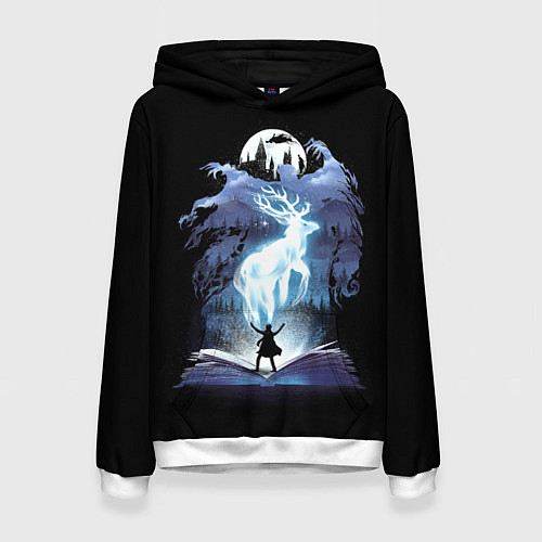Женская толстовка Harry Potter patronus and dementors / 3D-Белый – фото 1