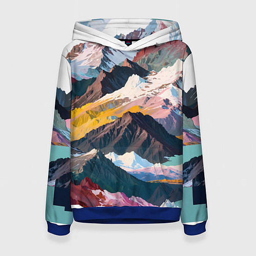 Женская толстовка Искусство гор / 3D-Синий – фото 1