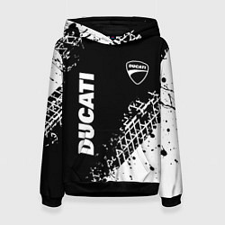 Женская толстовка Ducati - следы от шин